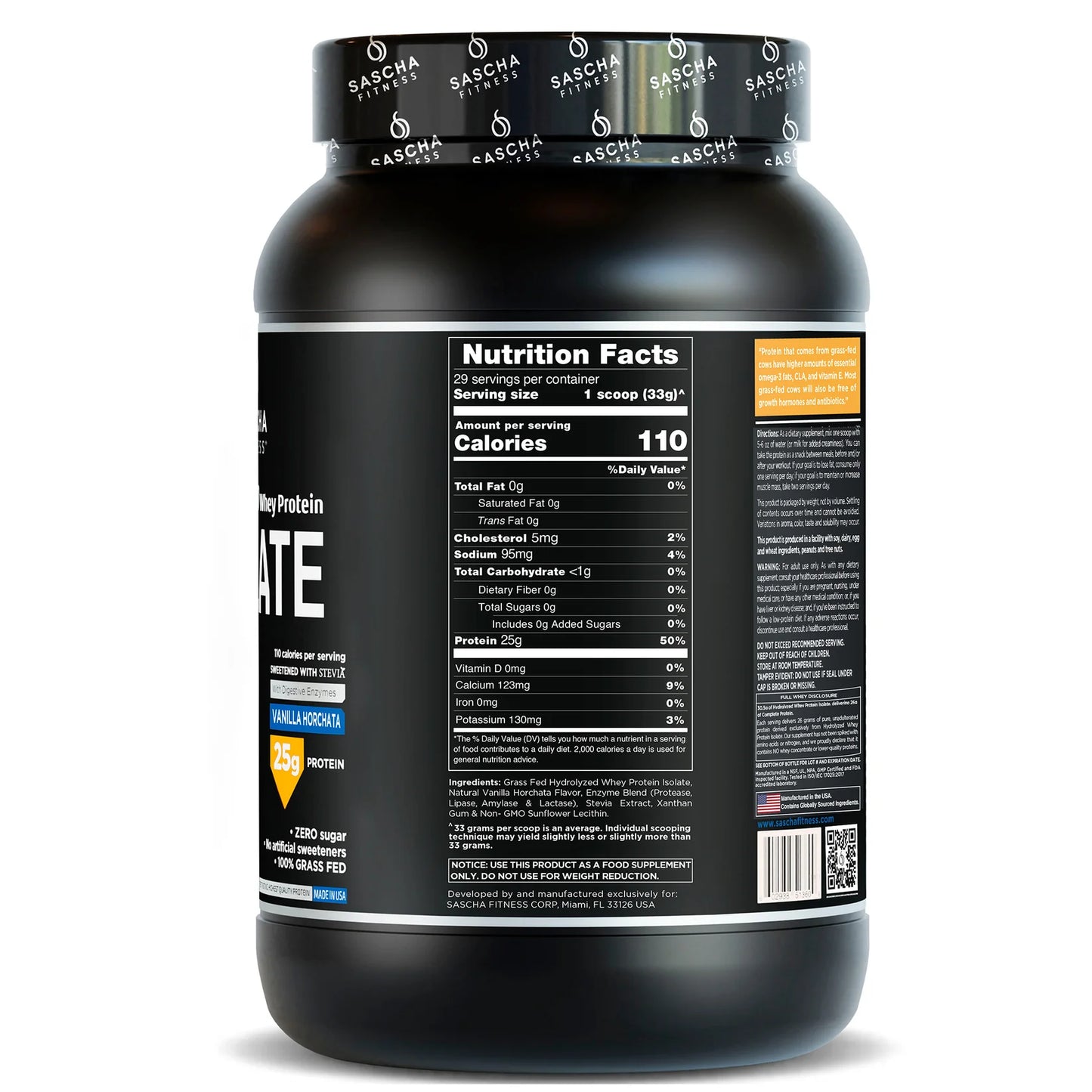 HYDROLYZED Whey Protein ISOLATE VANILLA HORCHATA