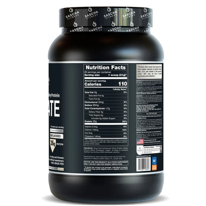 HYDROLYZED Whey Protein ISOLATE UNFLAVORED